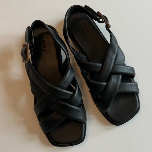 VINCE leather sandals - Picture 1 of 7